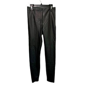 Lysse S Hi Waist Vegan Leather Leggings Pants Black 1379 Slimming Stretch